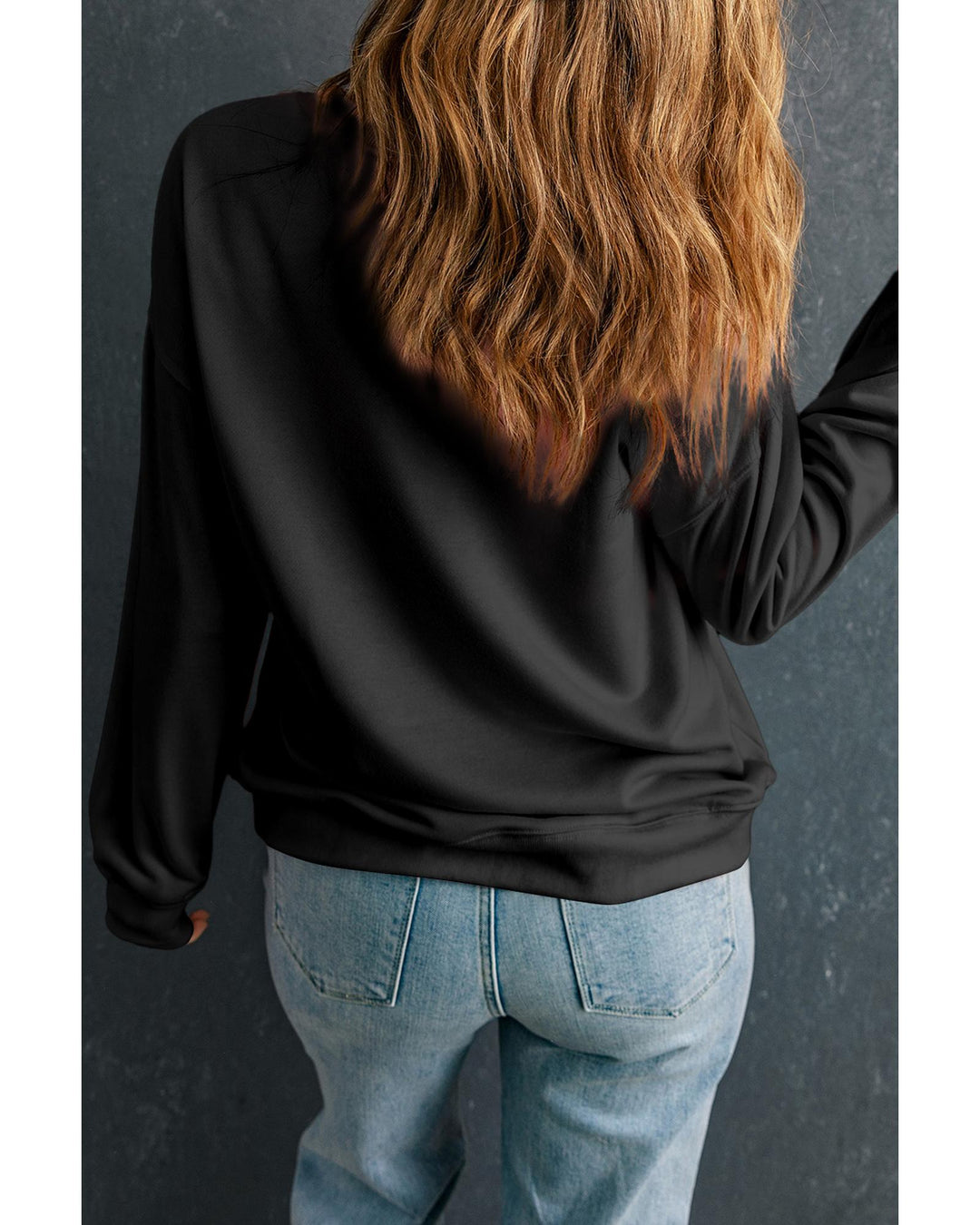 Black LOVE LOVE LOVE Valentines Graphic Plus Size Sweatshirt - 4X