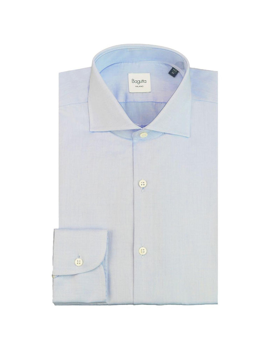 Bagutta Men's Light Blue Cotton Shirt - 41 IT