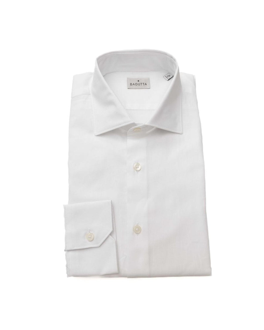 Bagutta Men's White Cotton Shirt - L