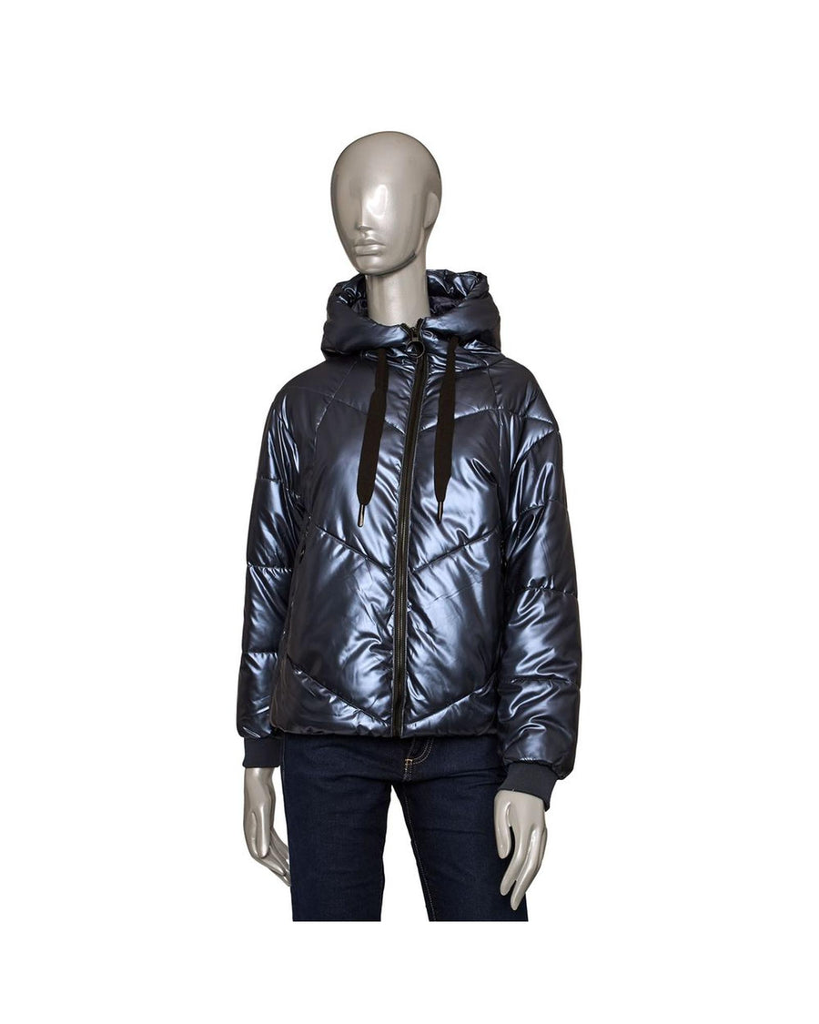 Baldinini Trend Women's Blue Polyester Jackets & Coat - XL