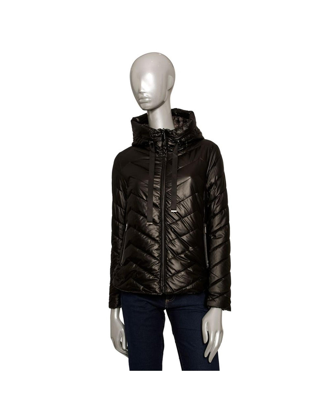 Baldinini Trend Women's Black Polyester Jackets & Coat - XL