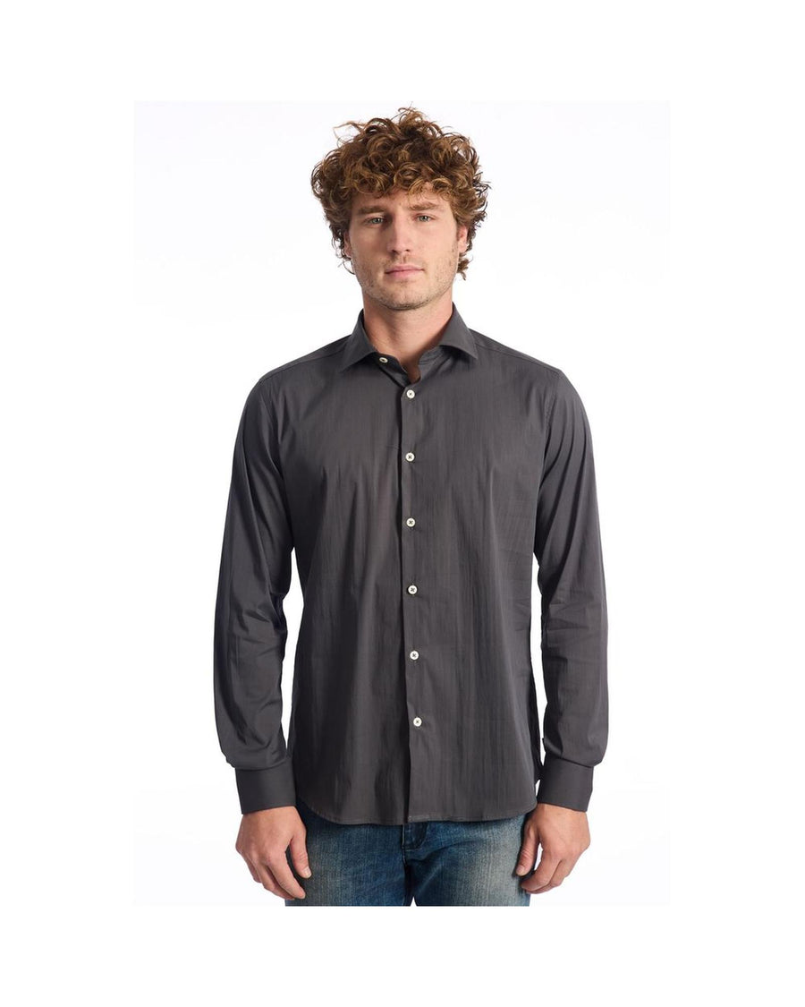 Baldinini Trend Men's Gray Cotton Shirt - XL
