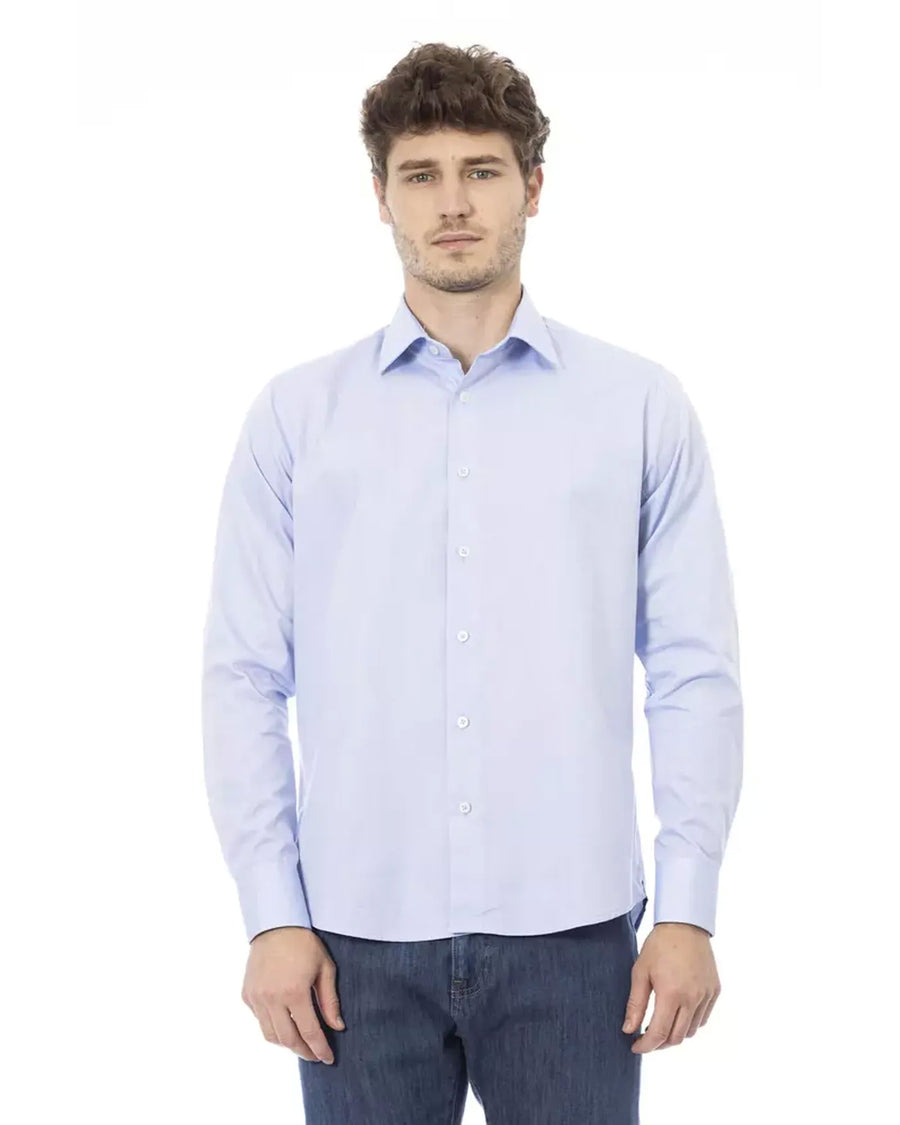 Regular Fit Shirt with Italian Collar and Button Closure 43 IT Men