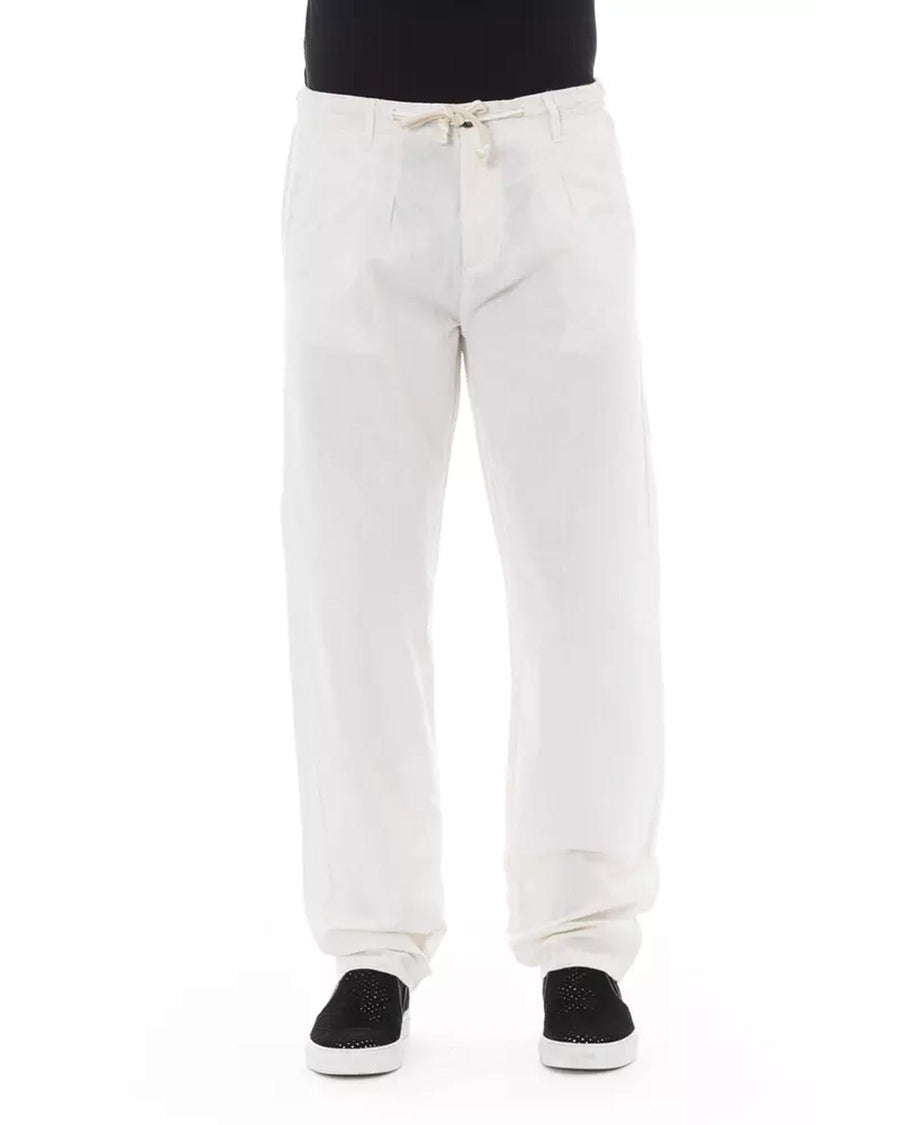 Front Zipper Chino Trousers with Side and Back Pockets 54 IT Men