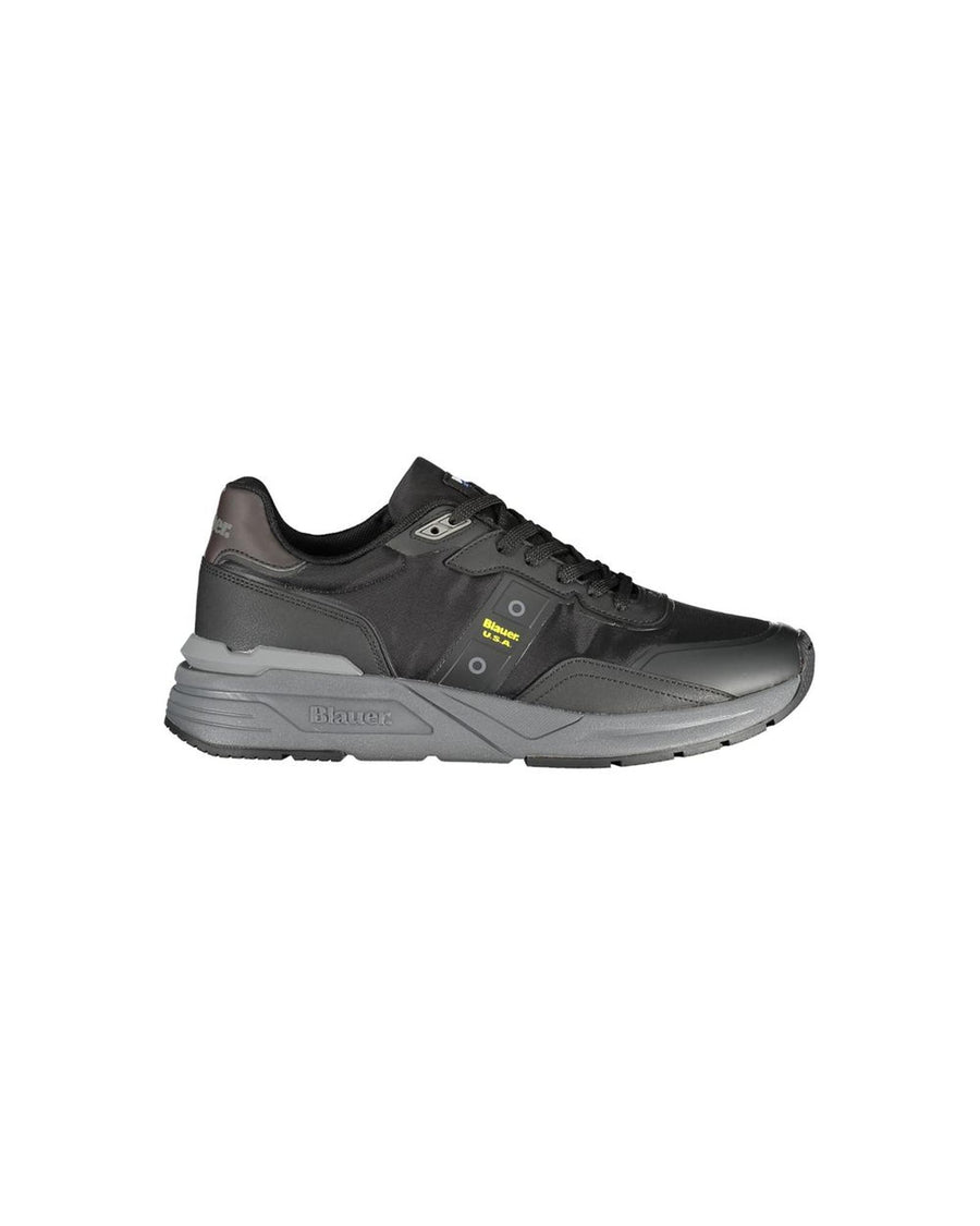 Blauer Men's Black Polyester Sneaker - 44 EU