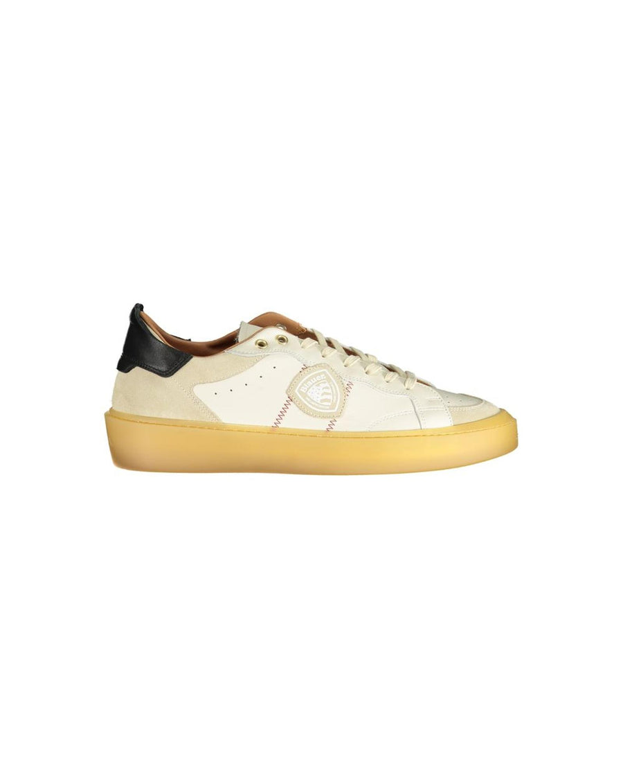 Blauer Men's White Polyester Sneaker - 41 EU