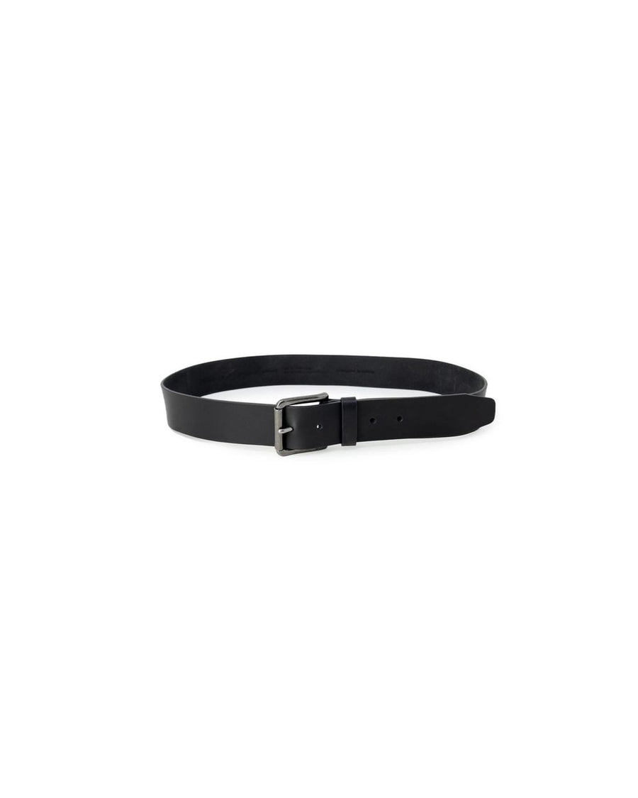 Hugo Boss Men's Black Leather Belt - 95 cm