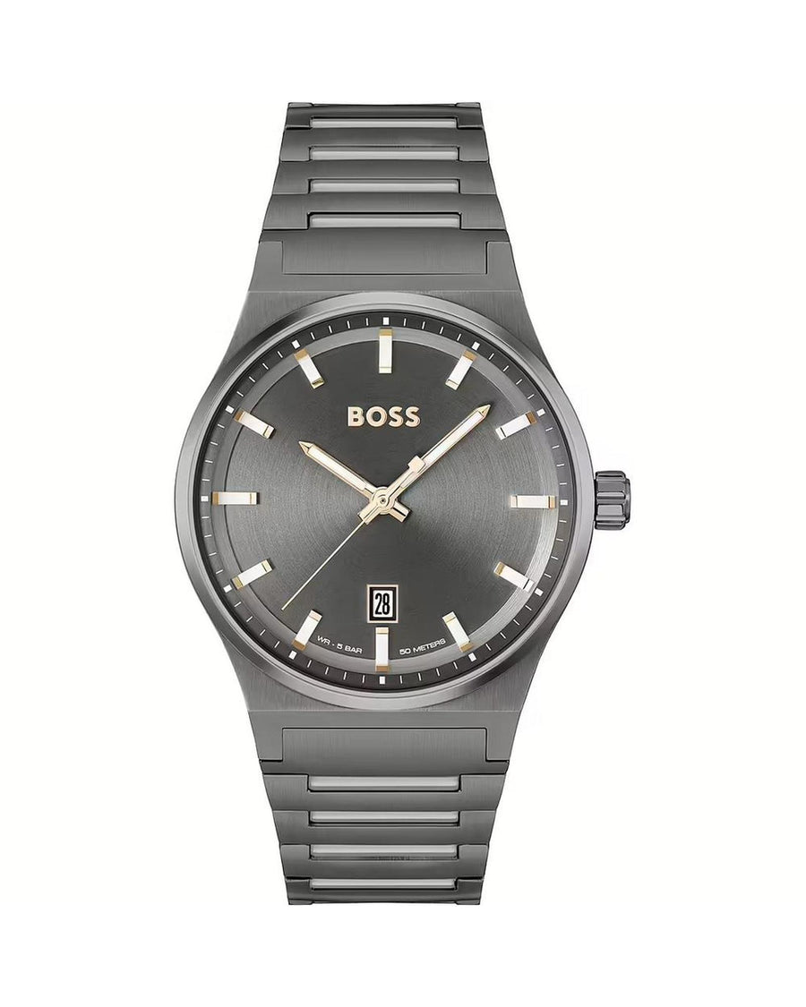 Hugo Boss Men's Gray Stainless Steel Watch - One Size