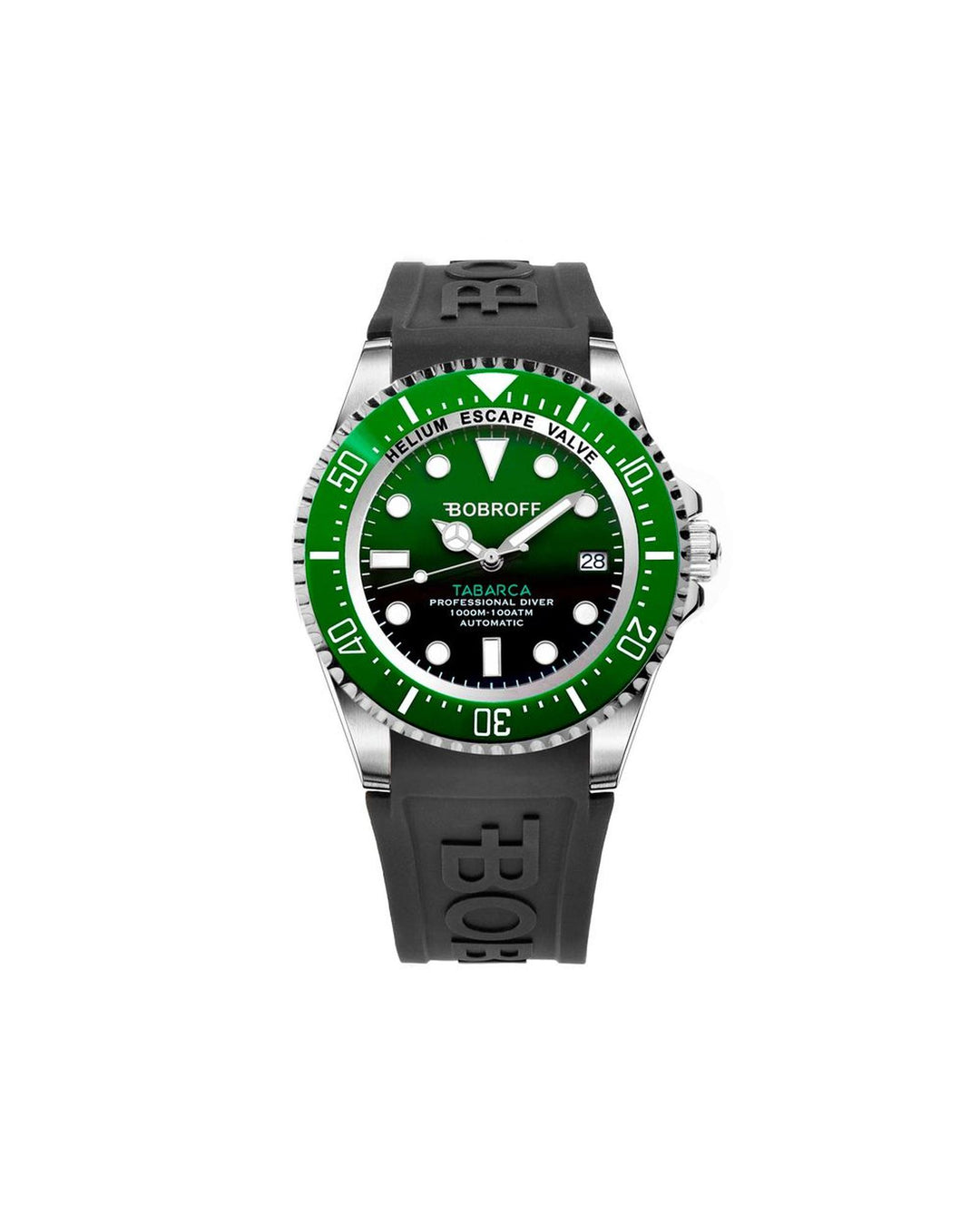 Bobroff Men's Black Rubber Watch - One Size