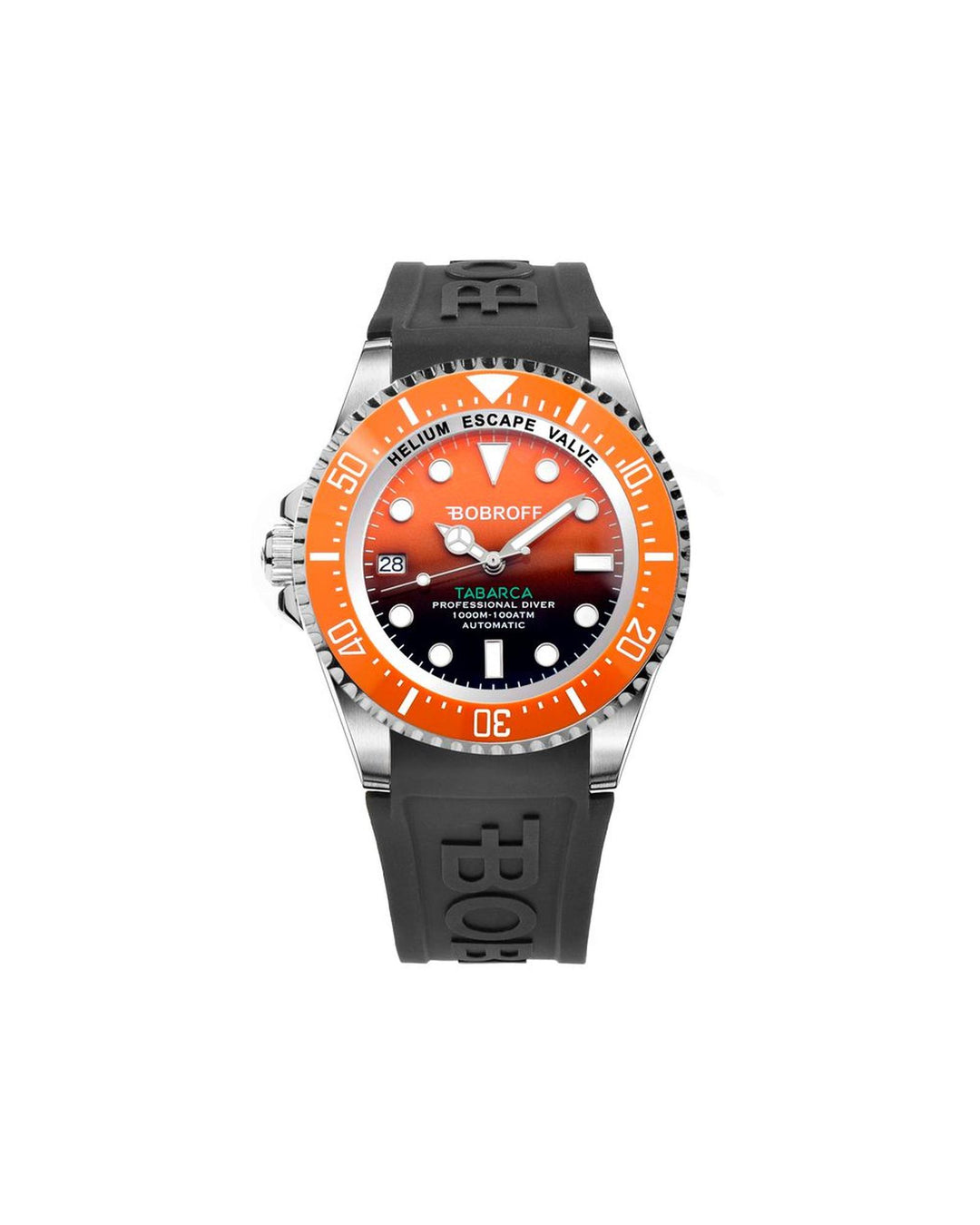 Bobroff Men's Black Rubber Watch - One Size