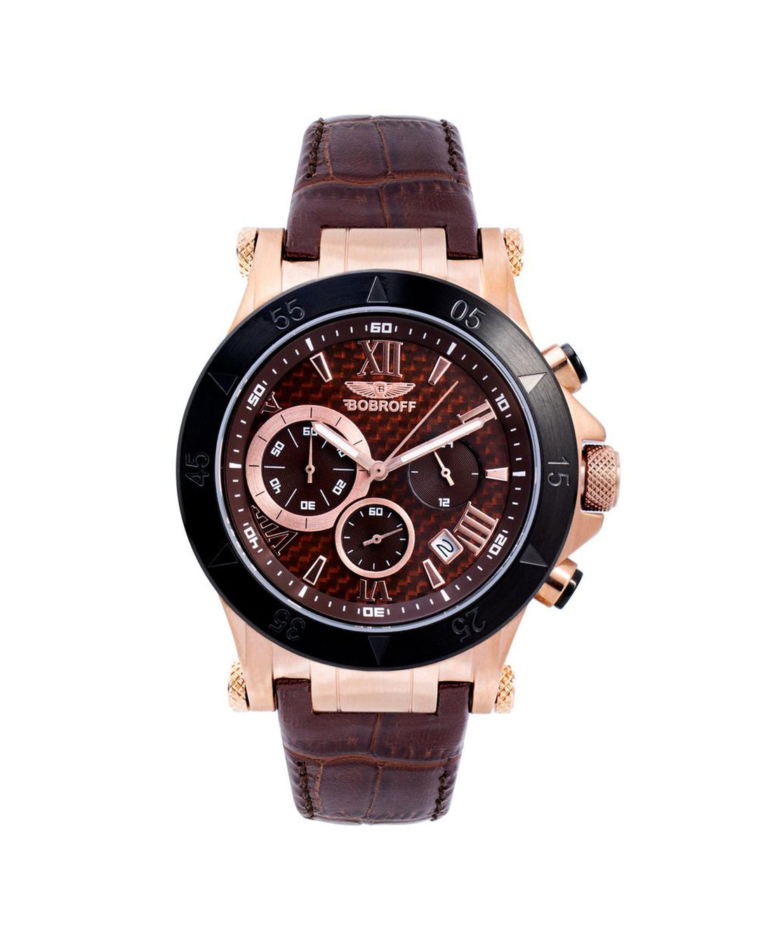 Bobroff Men's Brown Leather Watch - One Size