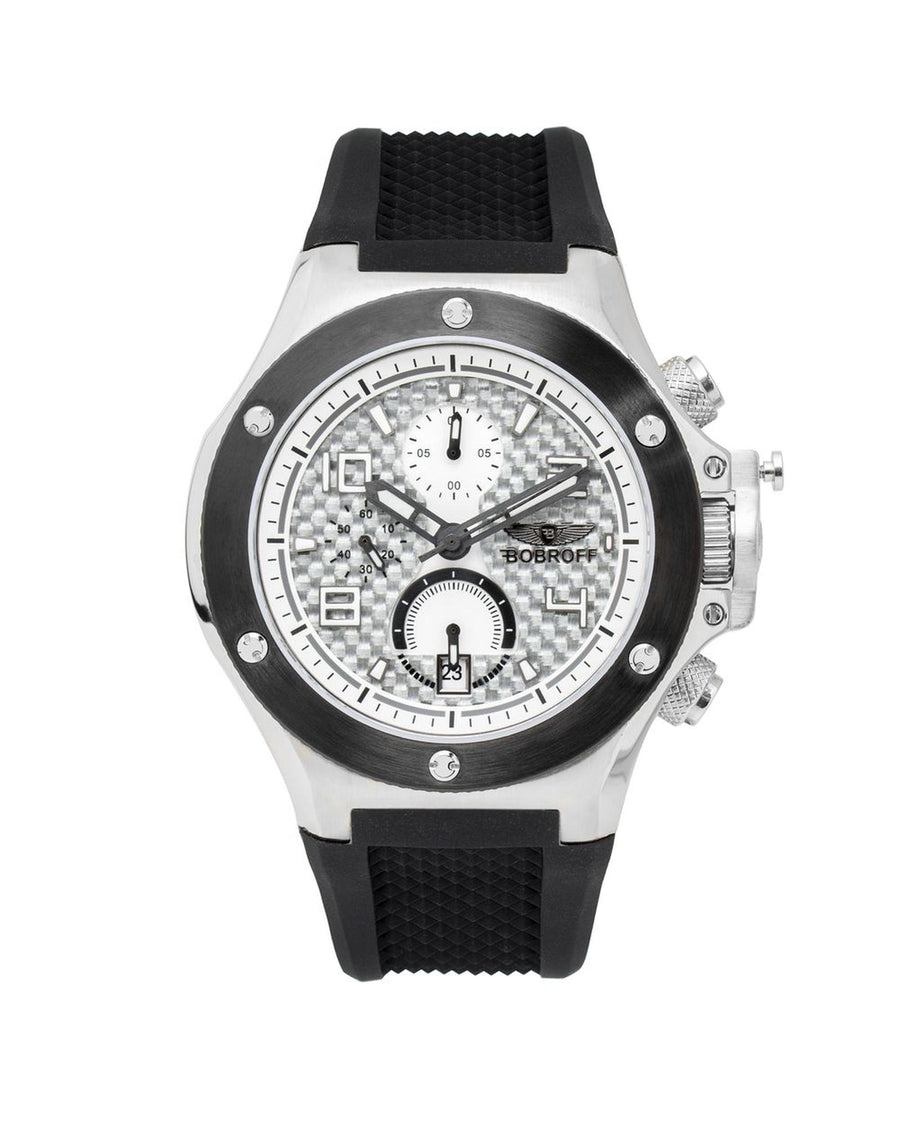 Bobroff Men's Black Rubber Watch - One Size
