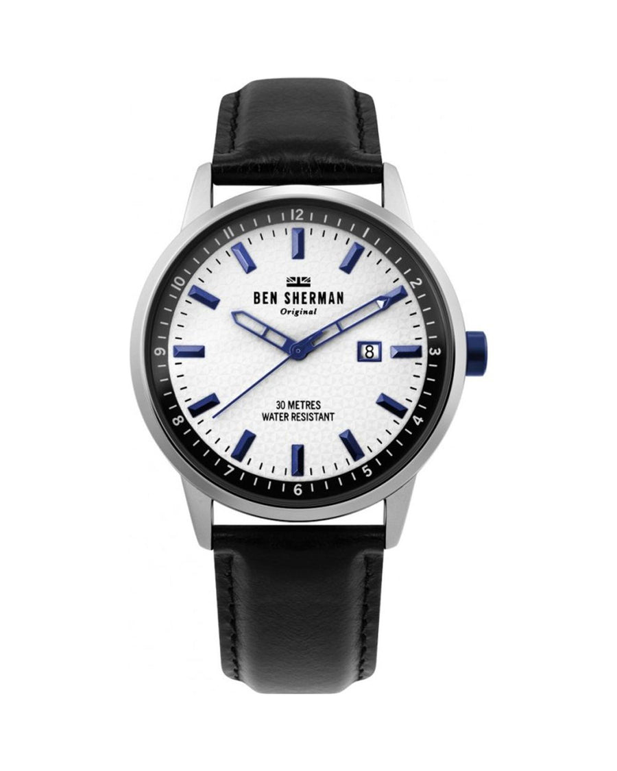 Ben Sherman Men's Black Leather Watch - One Size