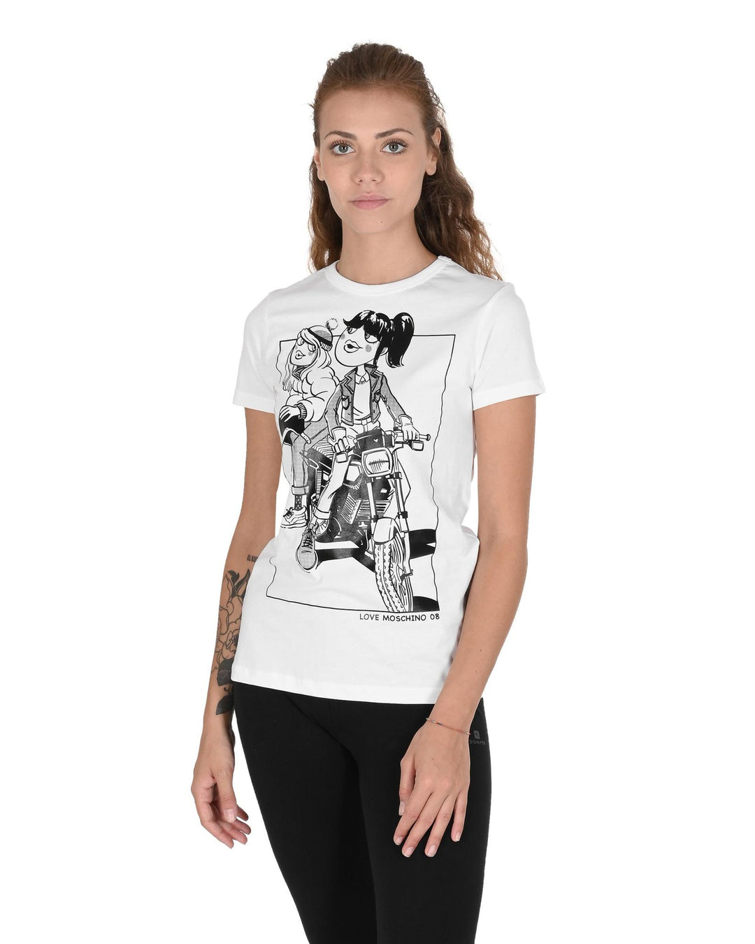 Love Moschino Women's Graphic Print T-shirt - 44 IT
