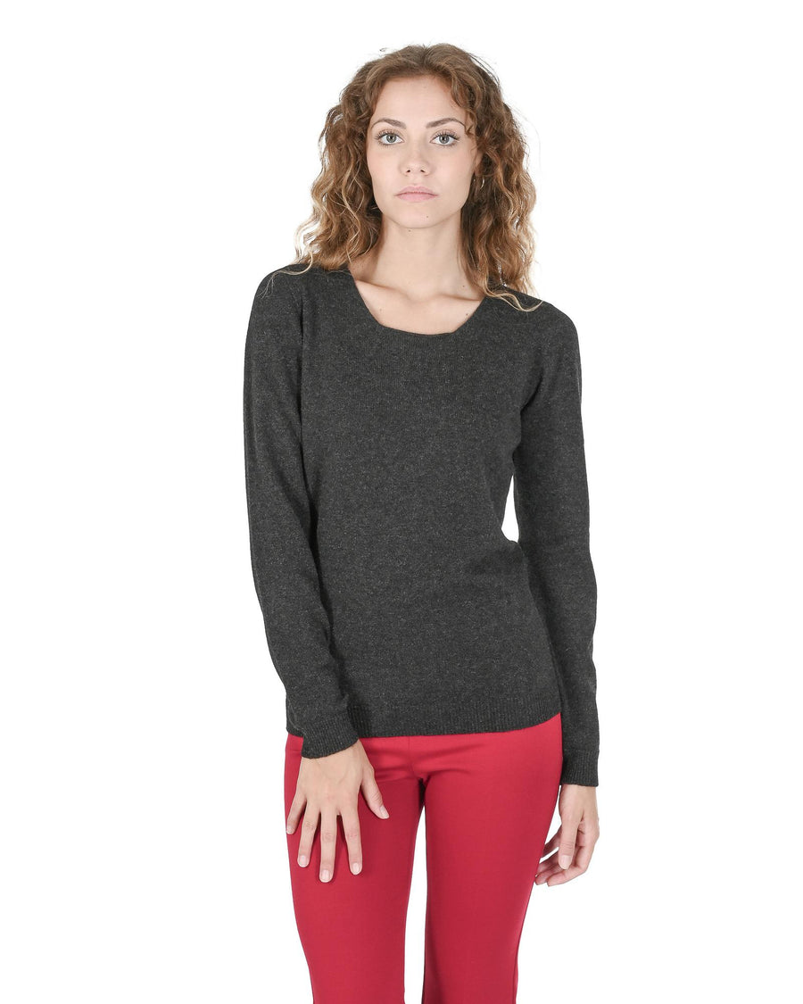 Crown of Edinburgh Cashmere Women's 100% Cashmere Sweater - 40 IT