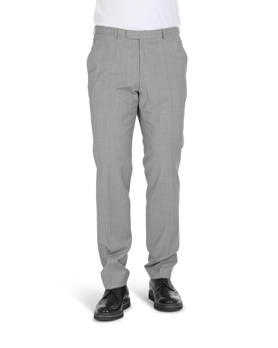 Hugo Boss Men's Grey Wool Blend Trousers in Grey - 52 EU
