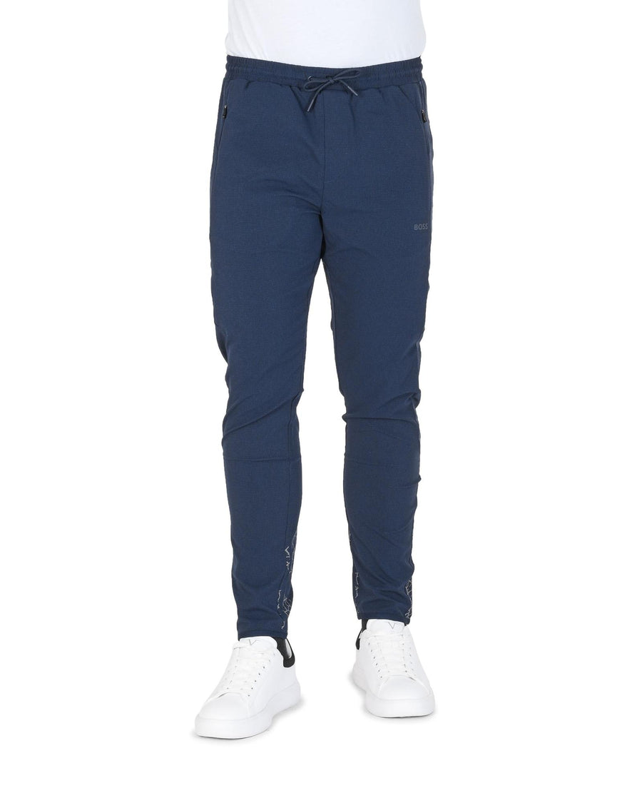 Hugo Boss Men's Recycled Polyester Navy Pants in Navy blue - M