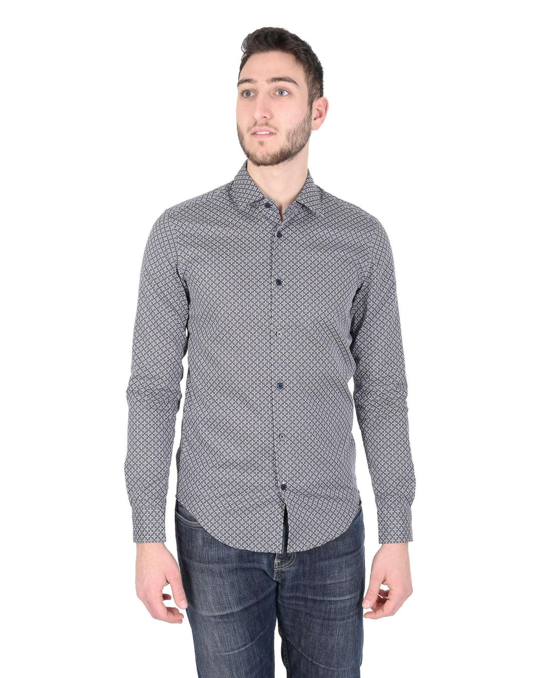 Hugo Boss Men's Cotton Dark Red Shirt in Dark red - S