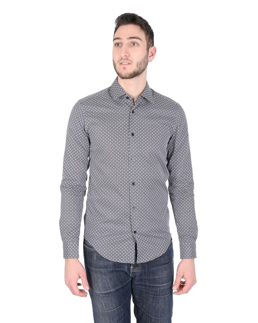 Hugo Boss Men's Cotton Dark Red Shirt in Dark red - S