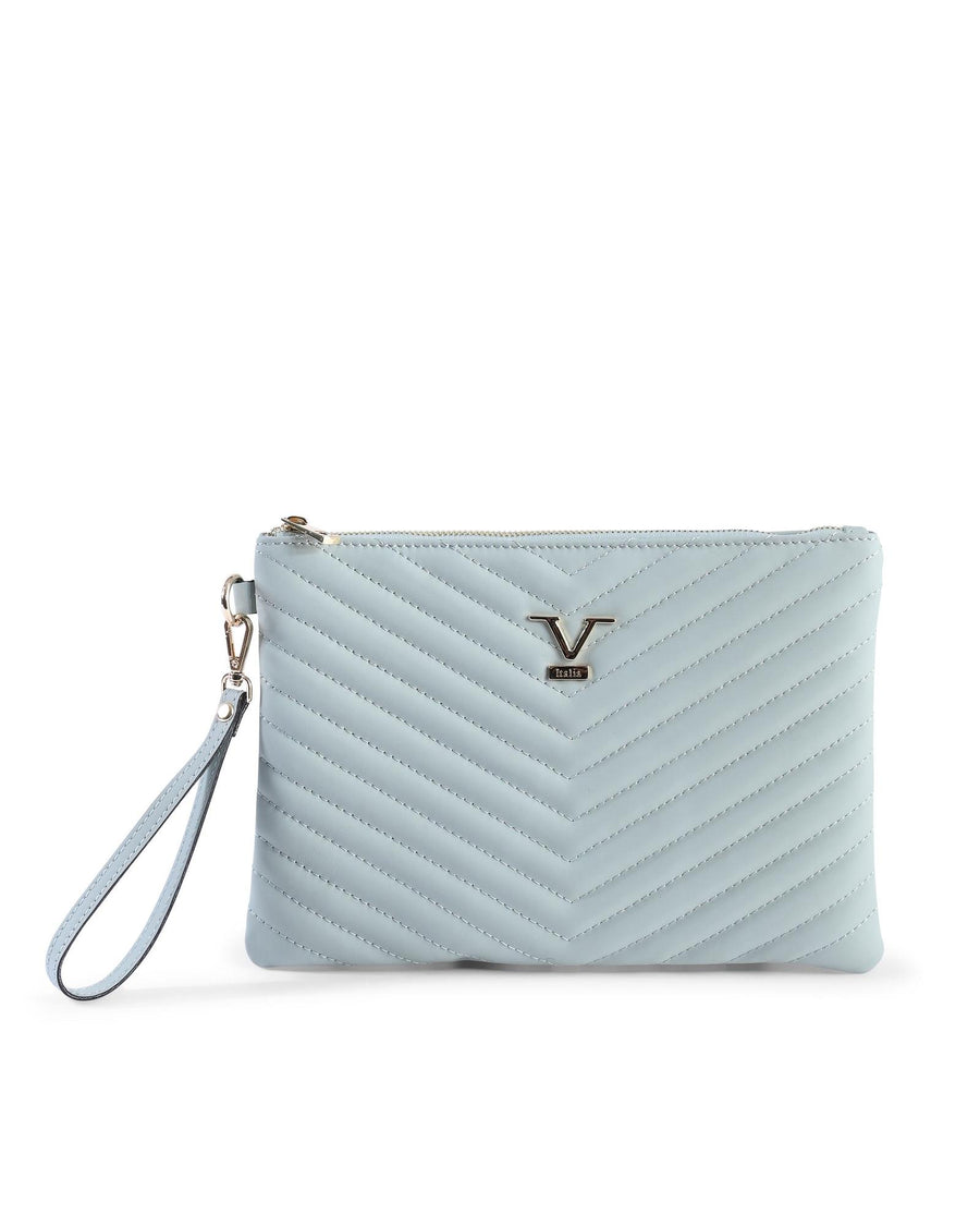 V Italia by VERSACE 1969 ABBIGLIAMENTO SPORTIVO SRL VItalia Clutch Light Blue - One Size