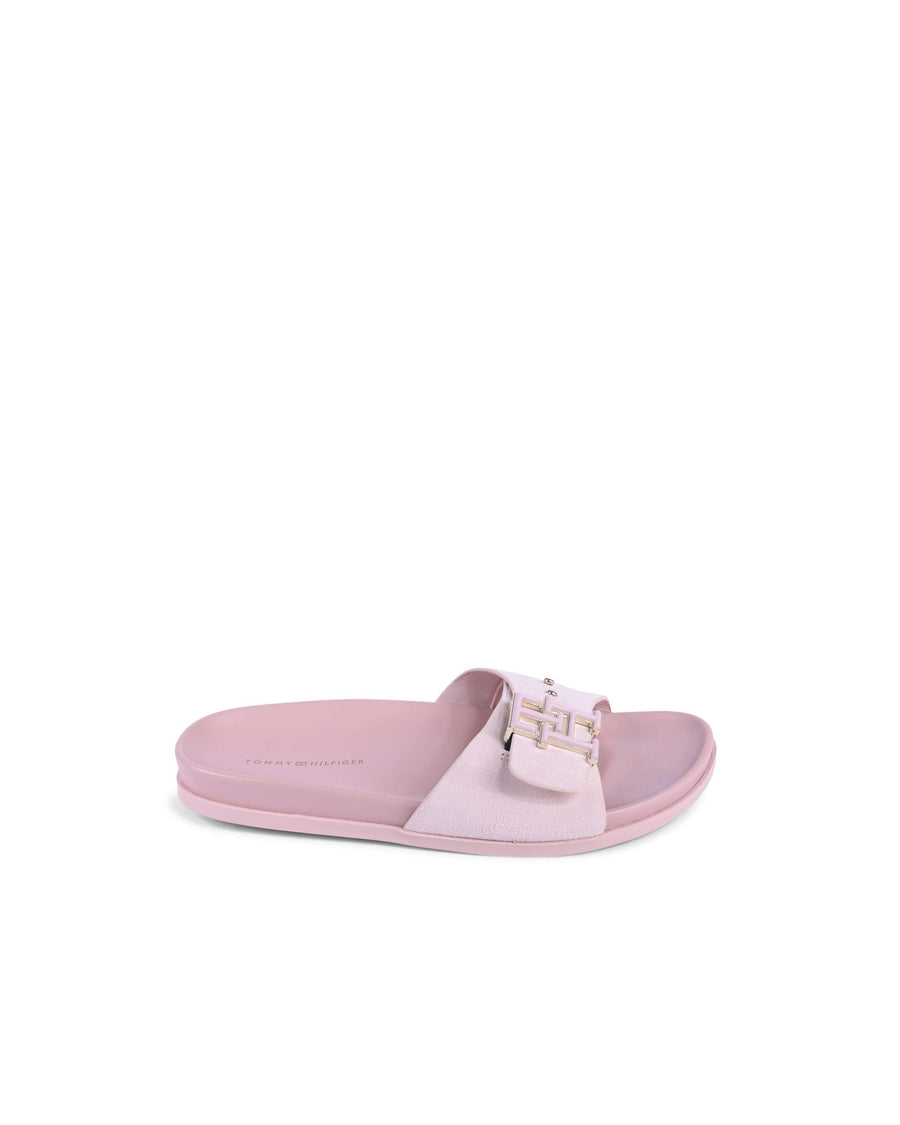 Suede Buckle Slides - 41 EU