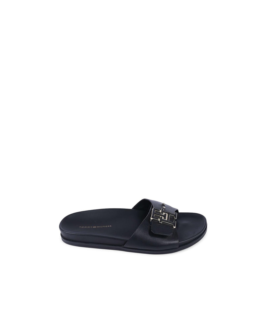 Leather Buckle Slides - 37 EU