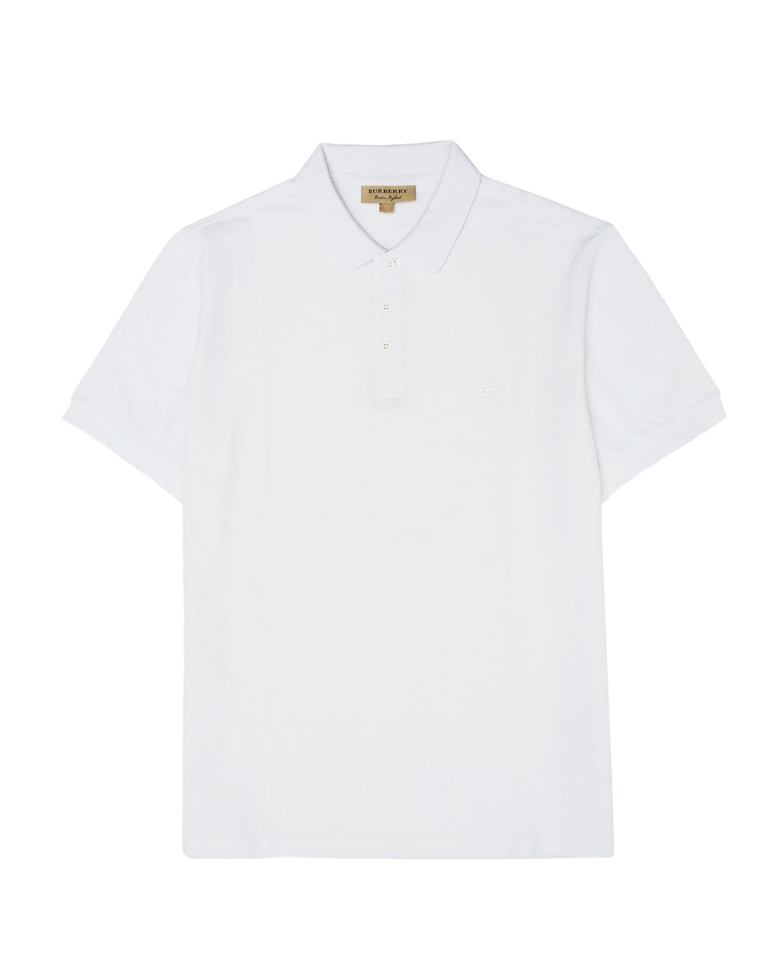 Burberry Men's White Cotton Collared Polo Shirt - 54 IT