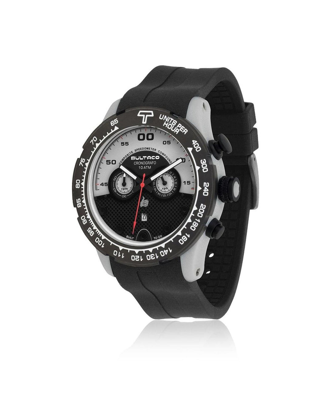 Bultaco Men's Black Rubber Watch - One Size