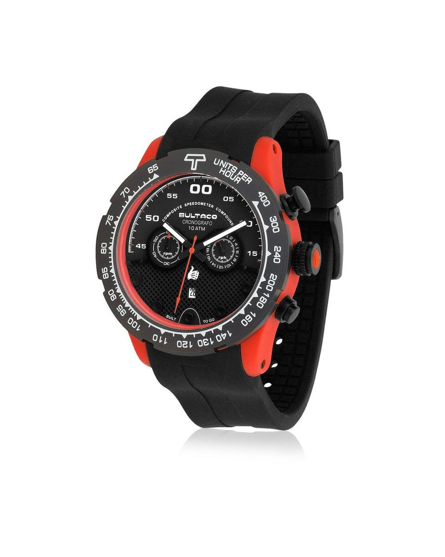 Bultaco Men's Black Rubber Watch - One Size