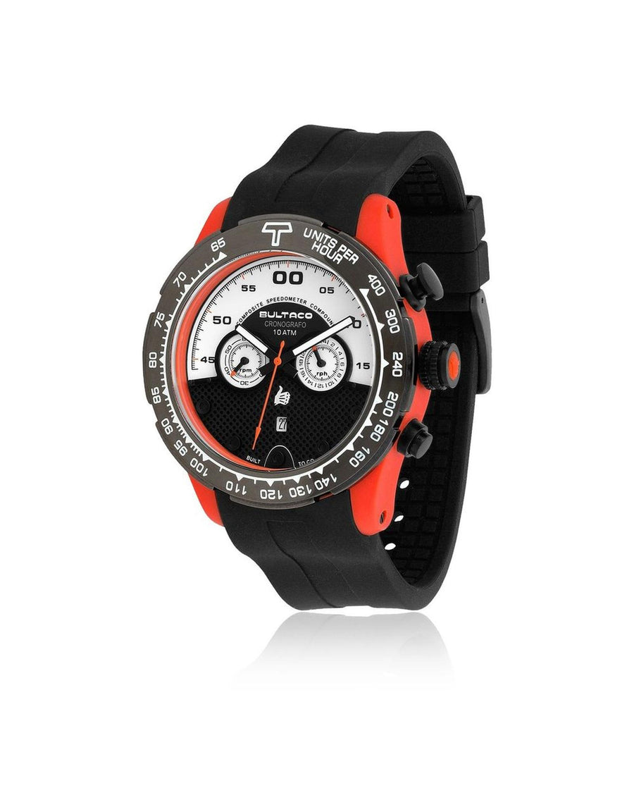 Bultaco Men's Black Rubber Watch - One Size
