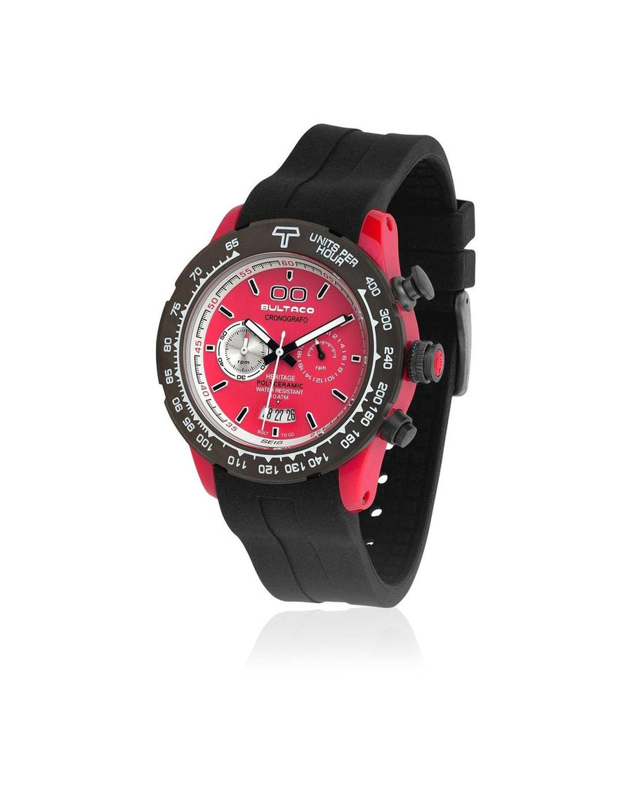Bultaco Men's Black Rubber Watch - One Size