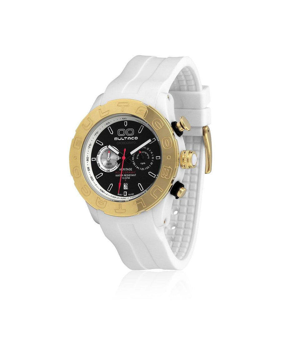 Bultaco Unisex's White Rubber Watch - One Size