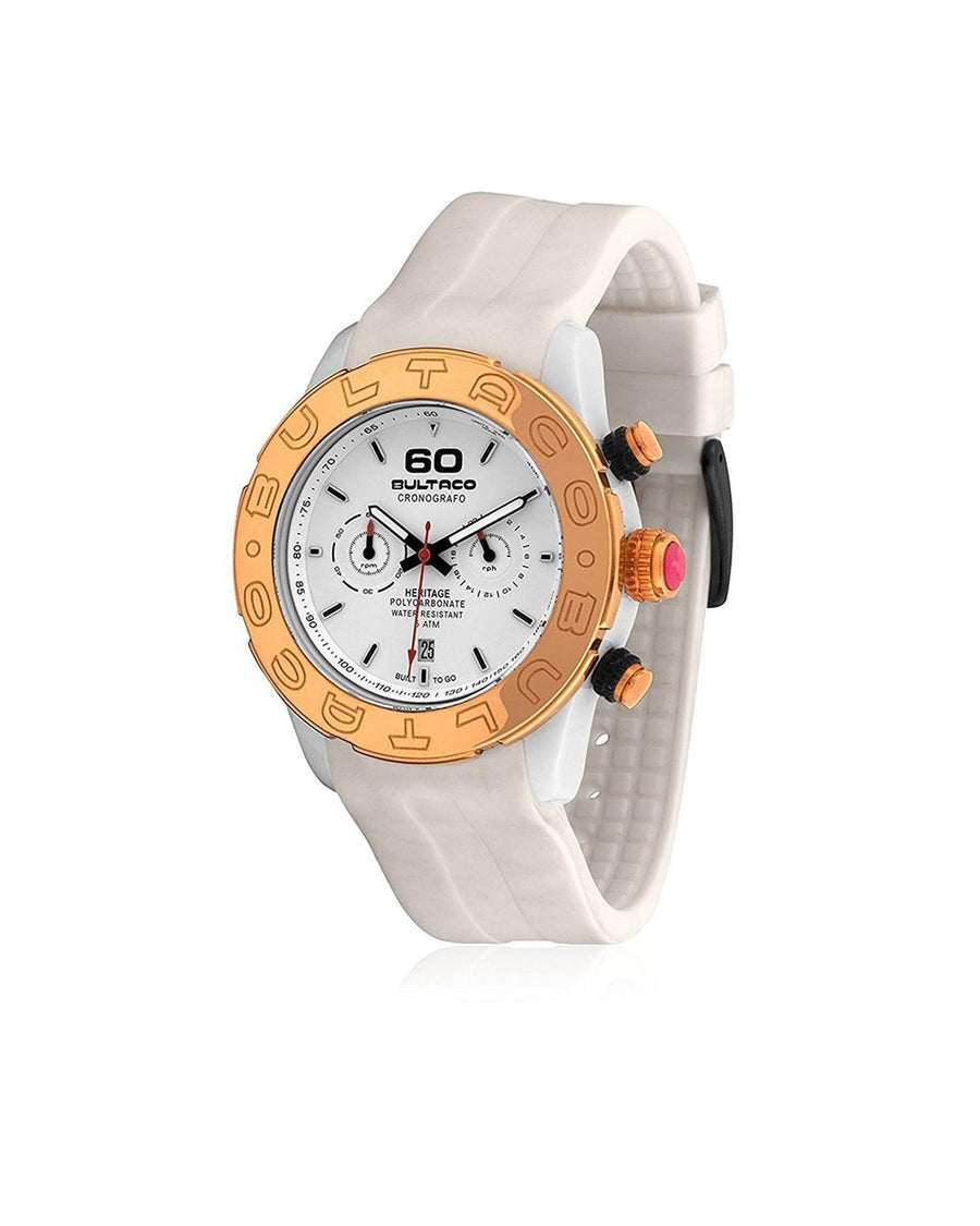 Bultaco Women's White Rubber Watch - One Size