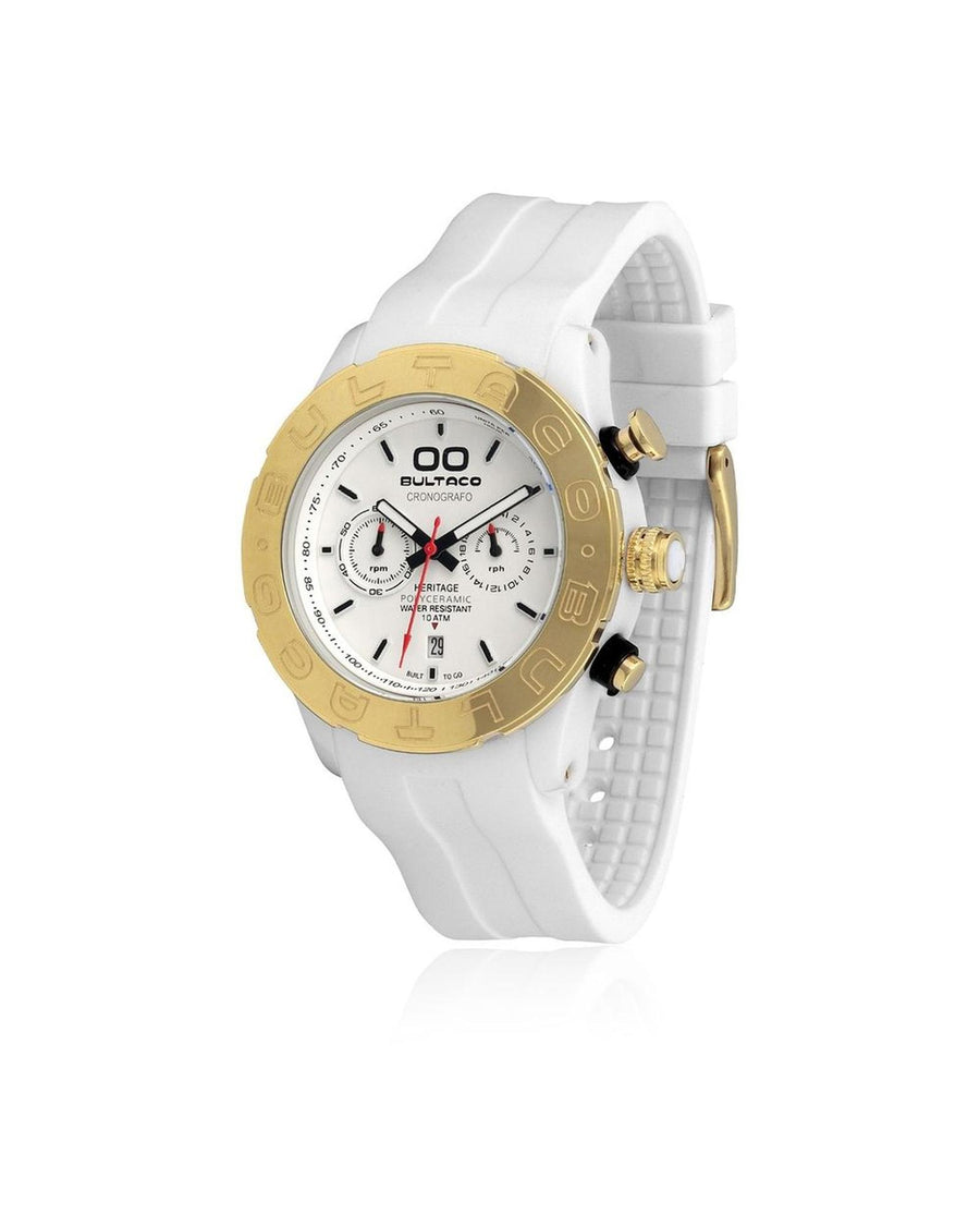 Bultaco Men's White Rubber Watch - One Size