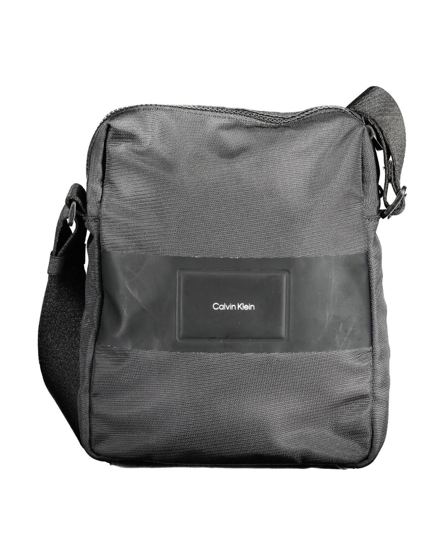 Calvin Klein Men's Black Polyester Shoulder Bag - One Size