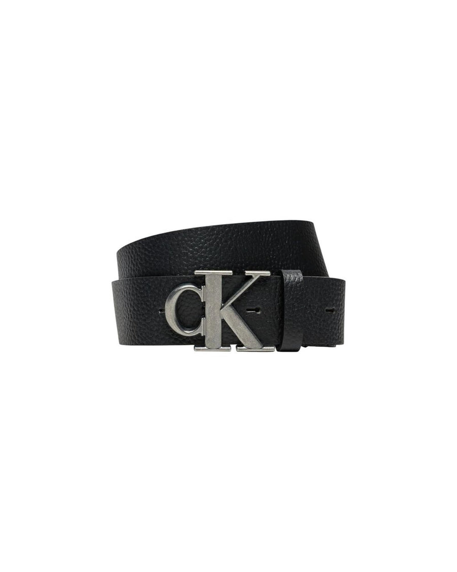 Calvin Klein Jeans Men's Black Leather Belt - 90 cm