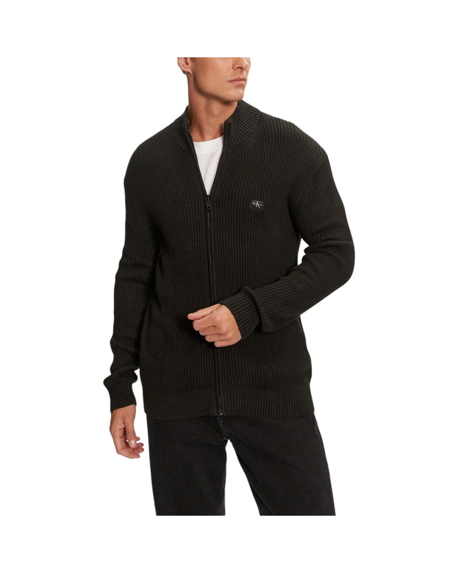 Calvin Klein Jeans Men's Black Cotton Cardigan - 48 IT
