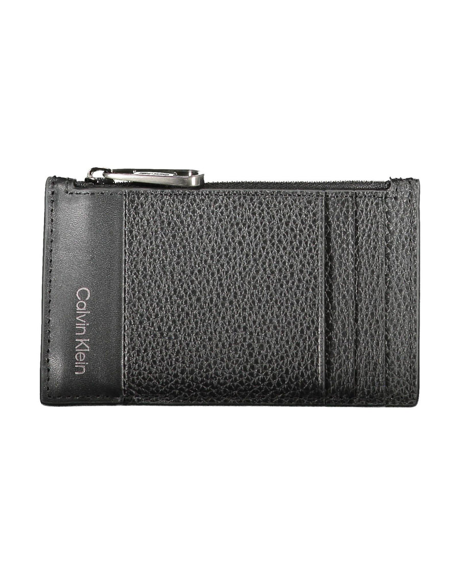 Calvin Klein Men's Black Leather Wallet - One Size