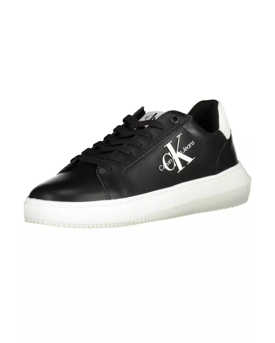 Calvin Klein Men's Black Polyester Sneaker - 41 EU
