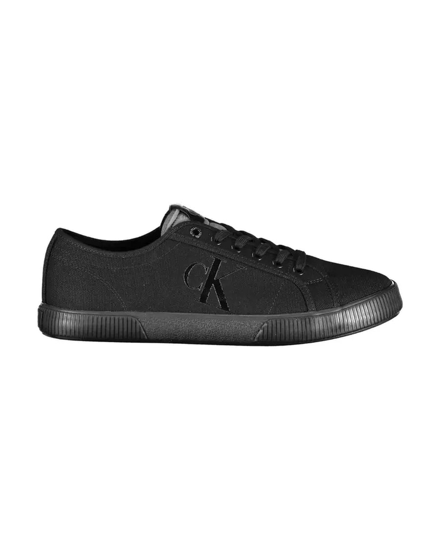 Calvin Klein Men's Black Cotton Sneaker - 44 EU