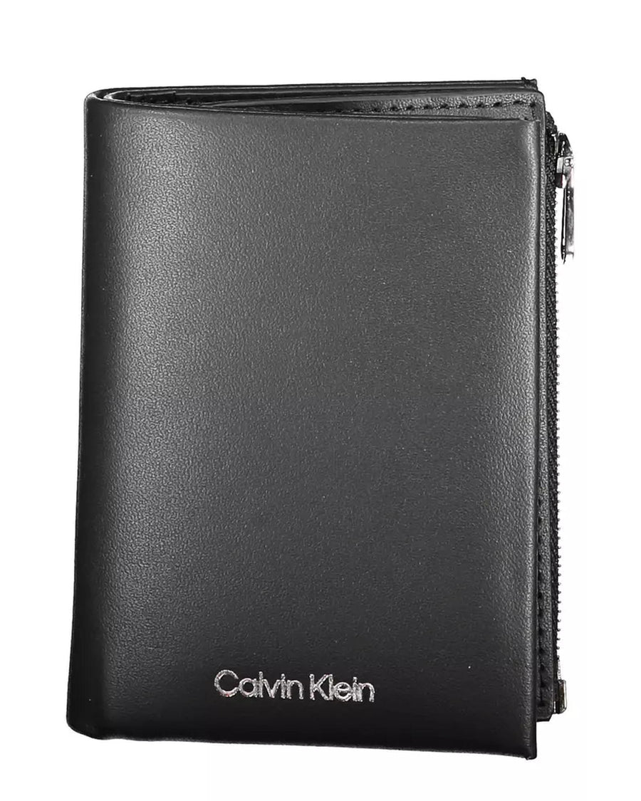 Calvin Klein Men's Black Leather Wallet - One Size