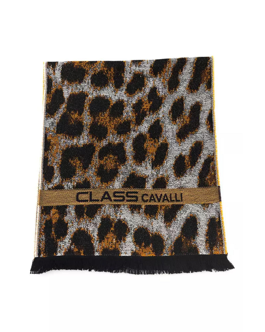 Cavalli Class Men's Elegant Animalier Fantasy Logo Scarf - One Size