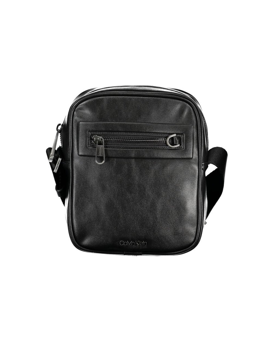 Calvin Klein Men's Black Polyester Shoulder Bag - One Size