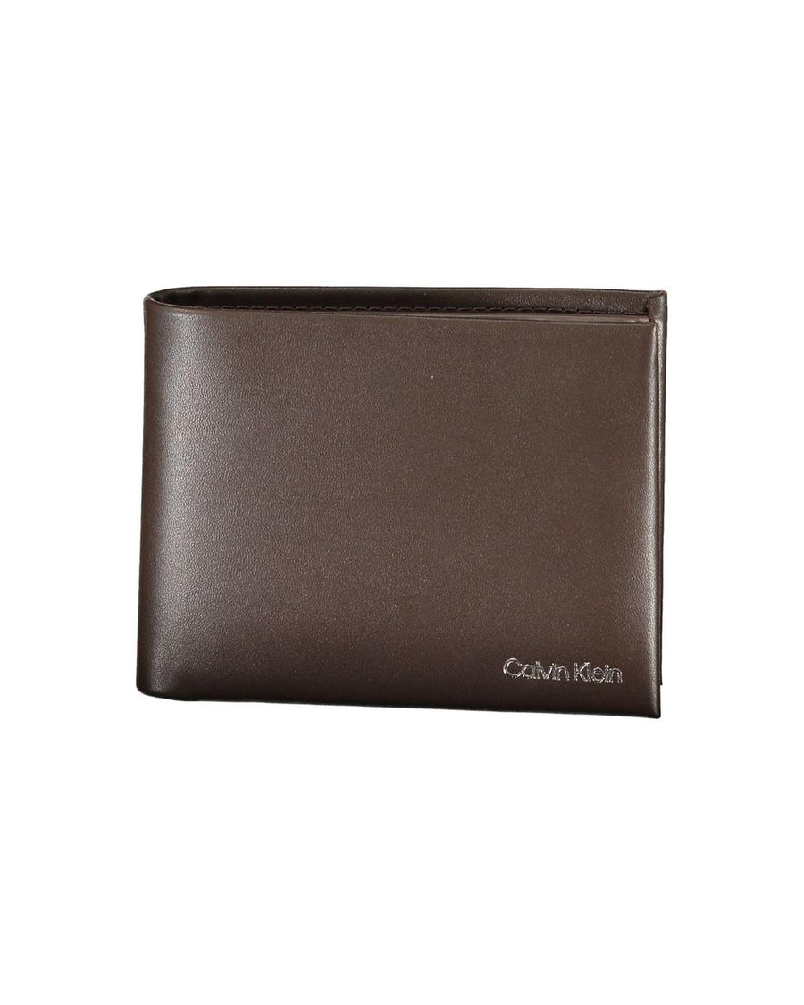Calvin Klein Men's Brown Leather Wallet - One Size