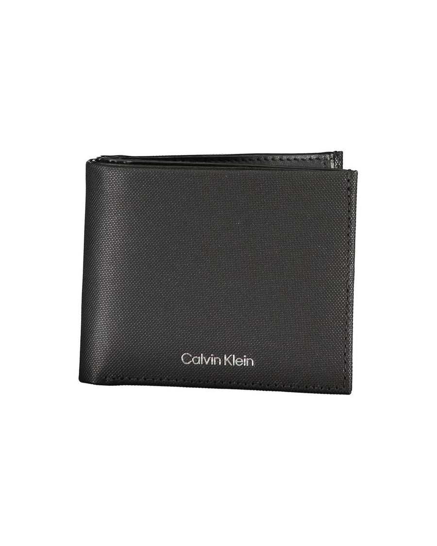 Calvin Klein Men's Black Leather Wallet - One Size