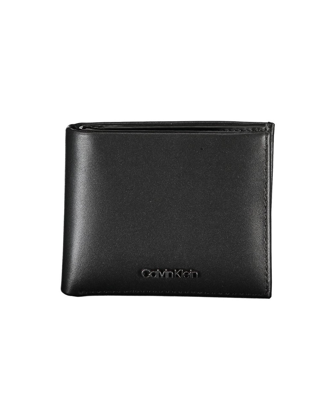 Calvin Klein Men's Black Leather Wallet - One Size