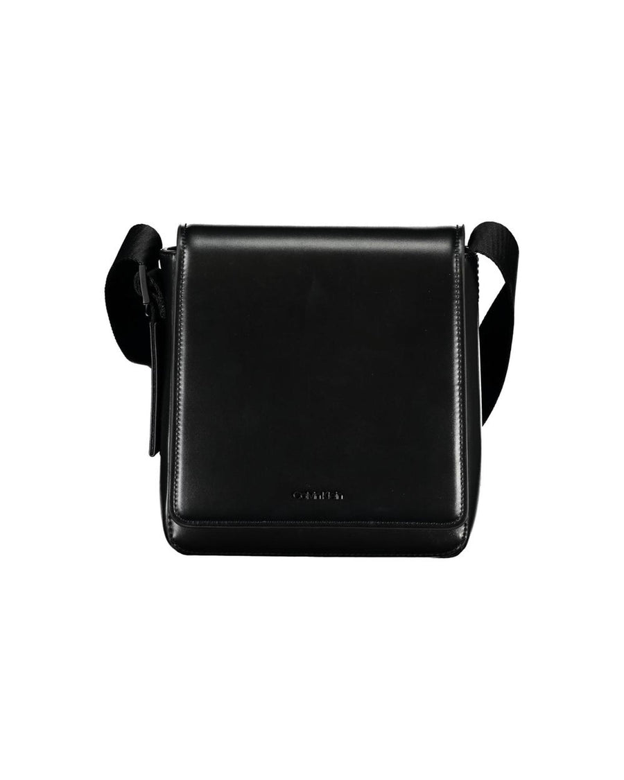Calvin Klein Men's Black Polyester Shoulder Bag - One Size