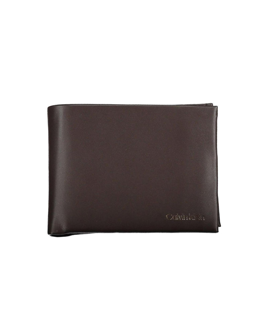 Calvin Klein Men's Brown Leather Wallet - One Size