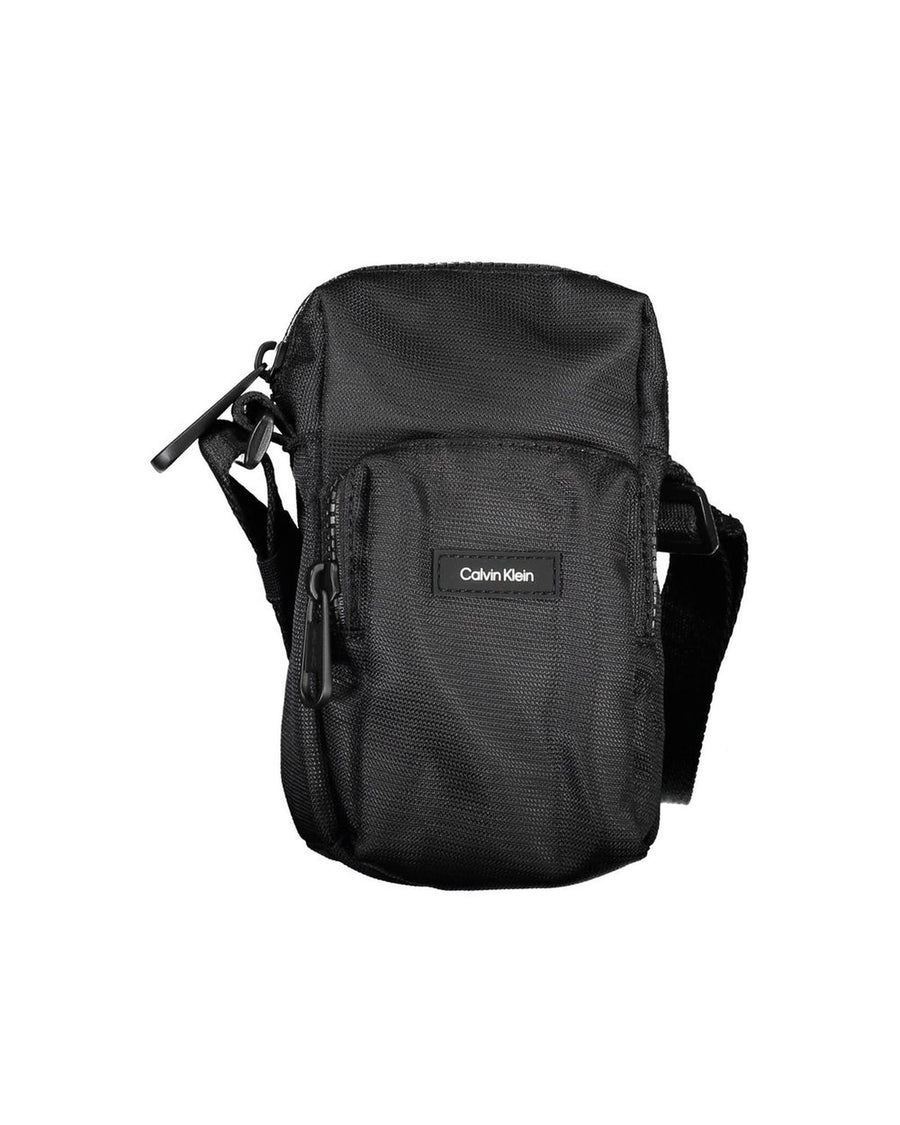 Calvin Klein Men's Black Polyester Shoulder Bag - One Size