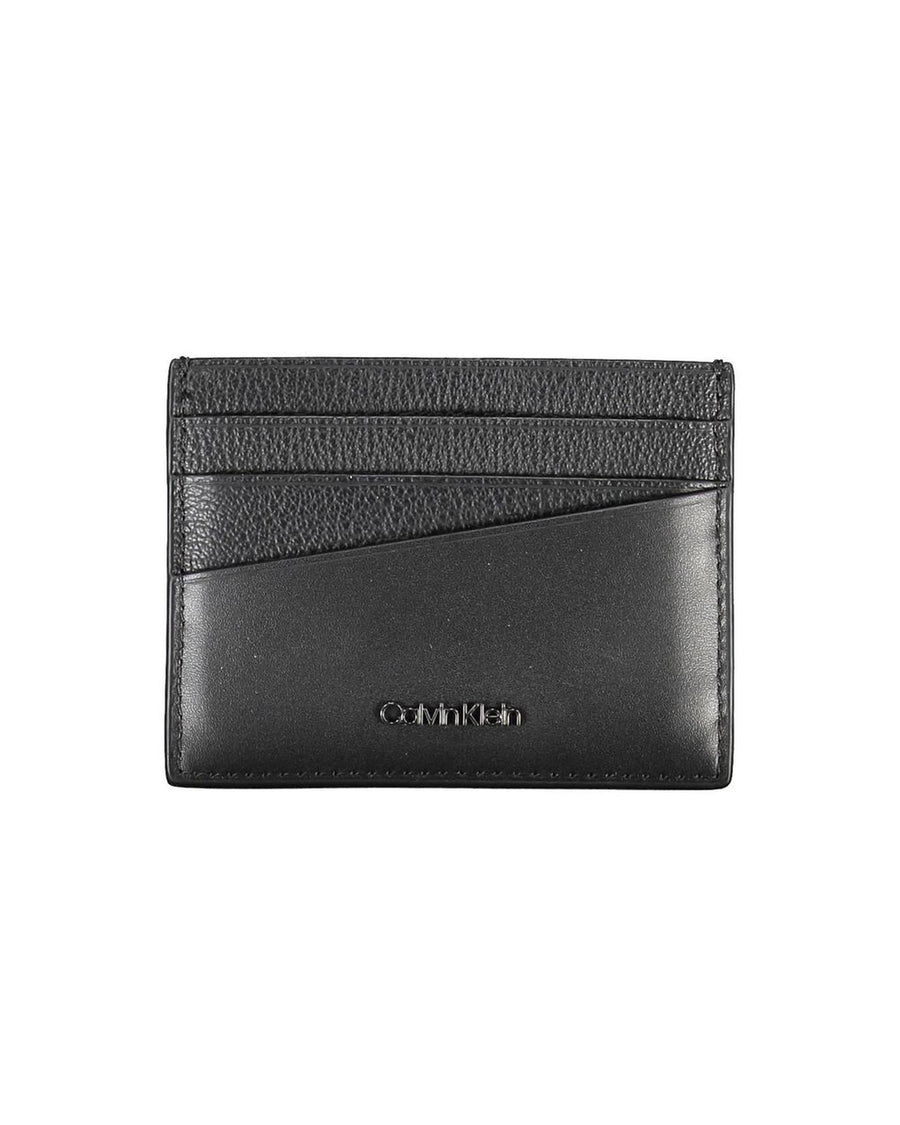 Calvin Klein Men's Black Leather Wallet - One Size